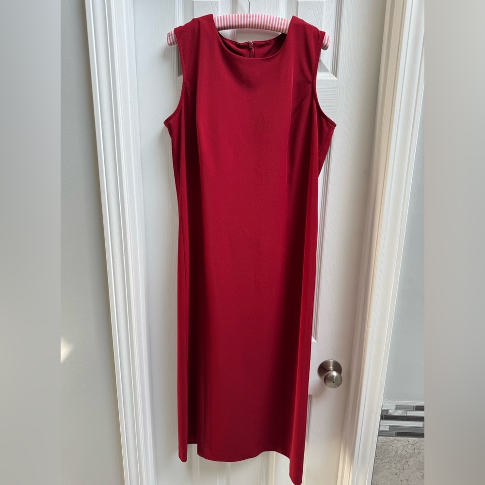 Helene Blake Red Sleeveless Sack Dress